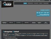 Tablet Screenshot of entreprise-kristof.be